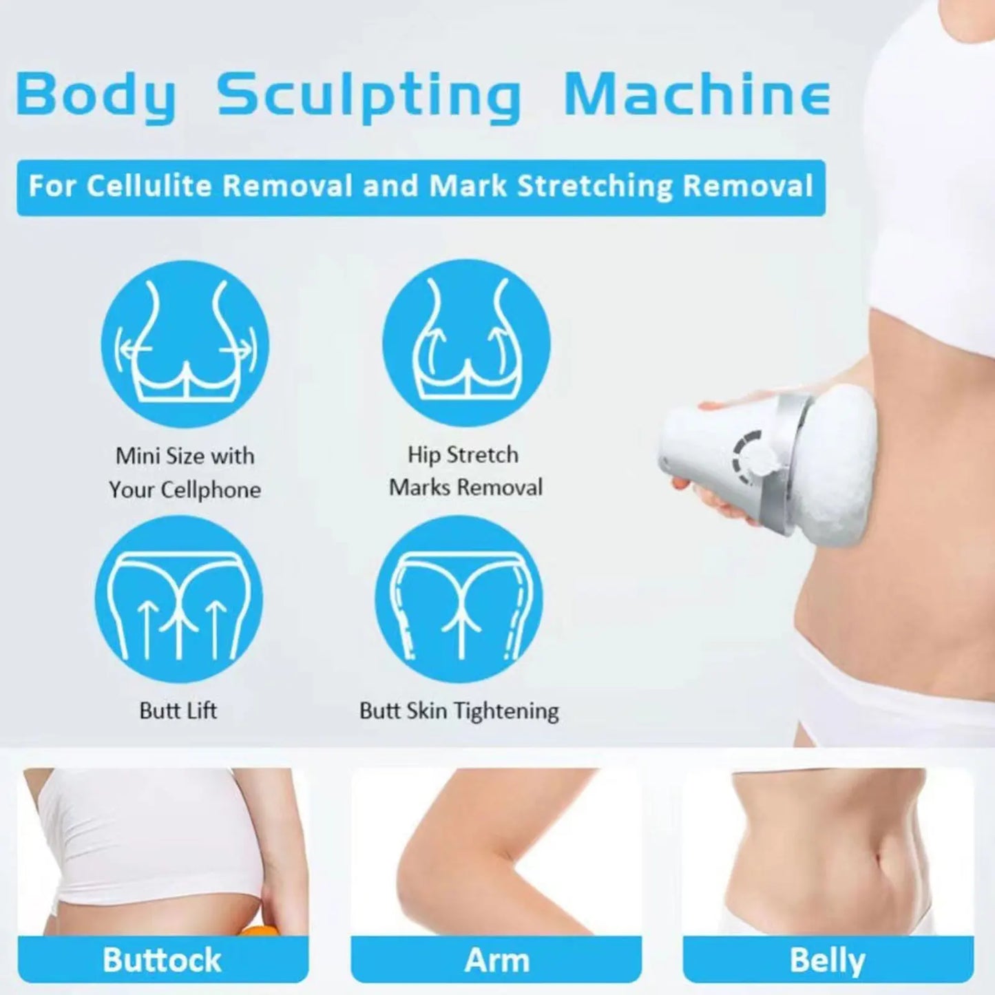 BodySculpt – Electric Cellulite Massager with Reusable Pads