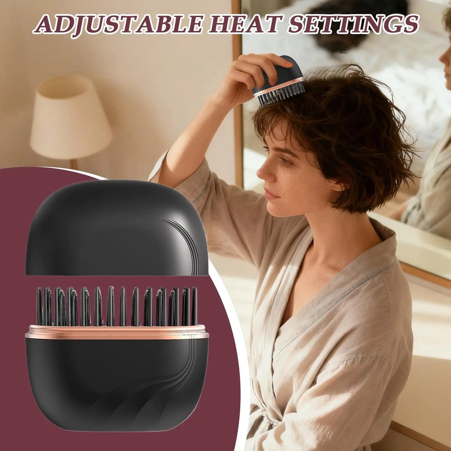 MiniSilk – Portable Cordless Hair Straightener Brush