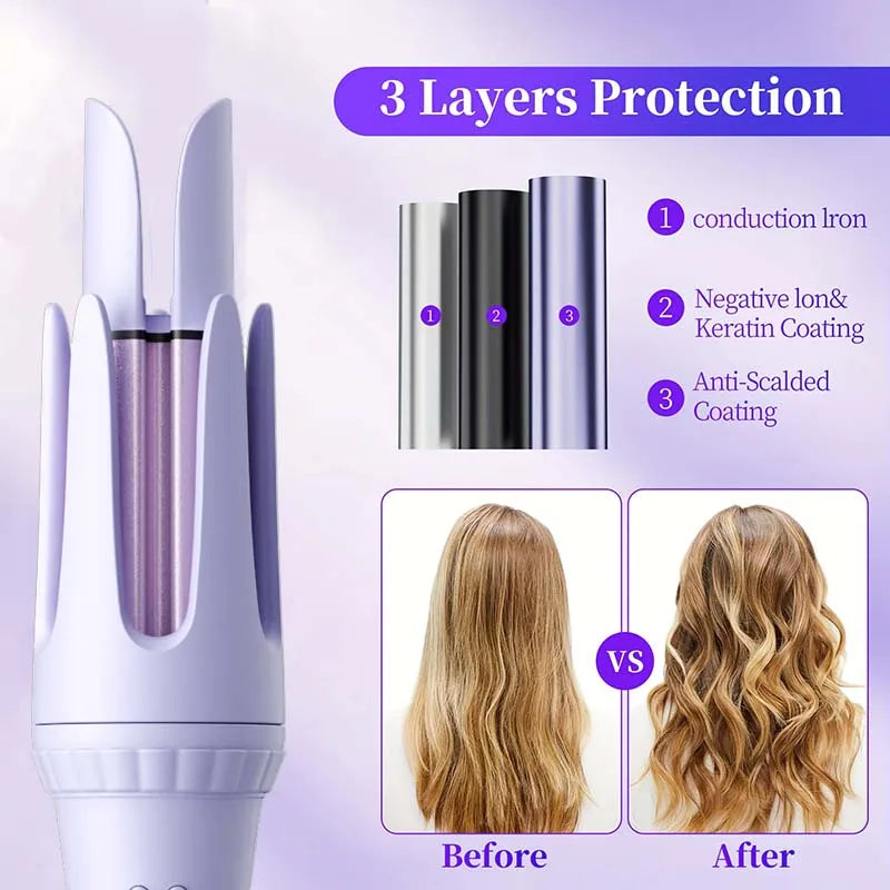 CurlNova – 32mm Professional Ceramic Curling Wand