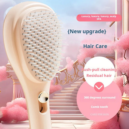 SilkDetangle – Self-Cleaning Anti-Static Hair Brush