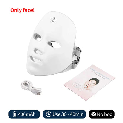 LumiMask – 7-Colour LED Facial & Neck Therapy Mask