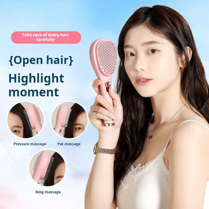 SilkDetangle – Self-Cleaning Anti-Static Hair Brush