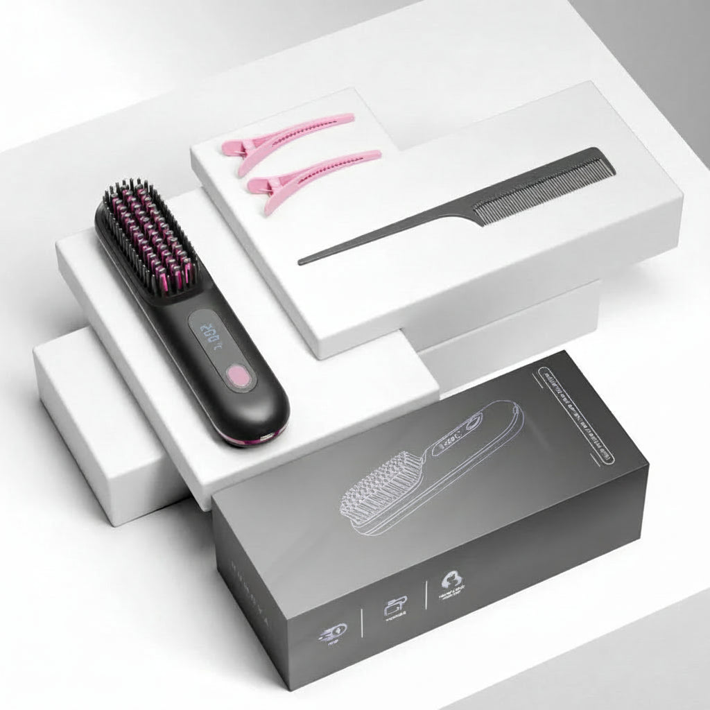 Silkion – Portable Anti-Scald Ionic Hair Brush